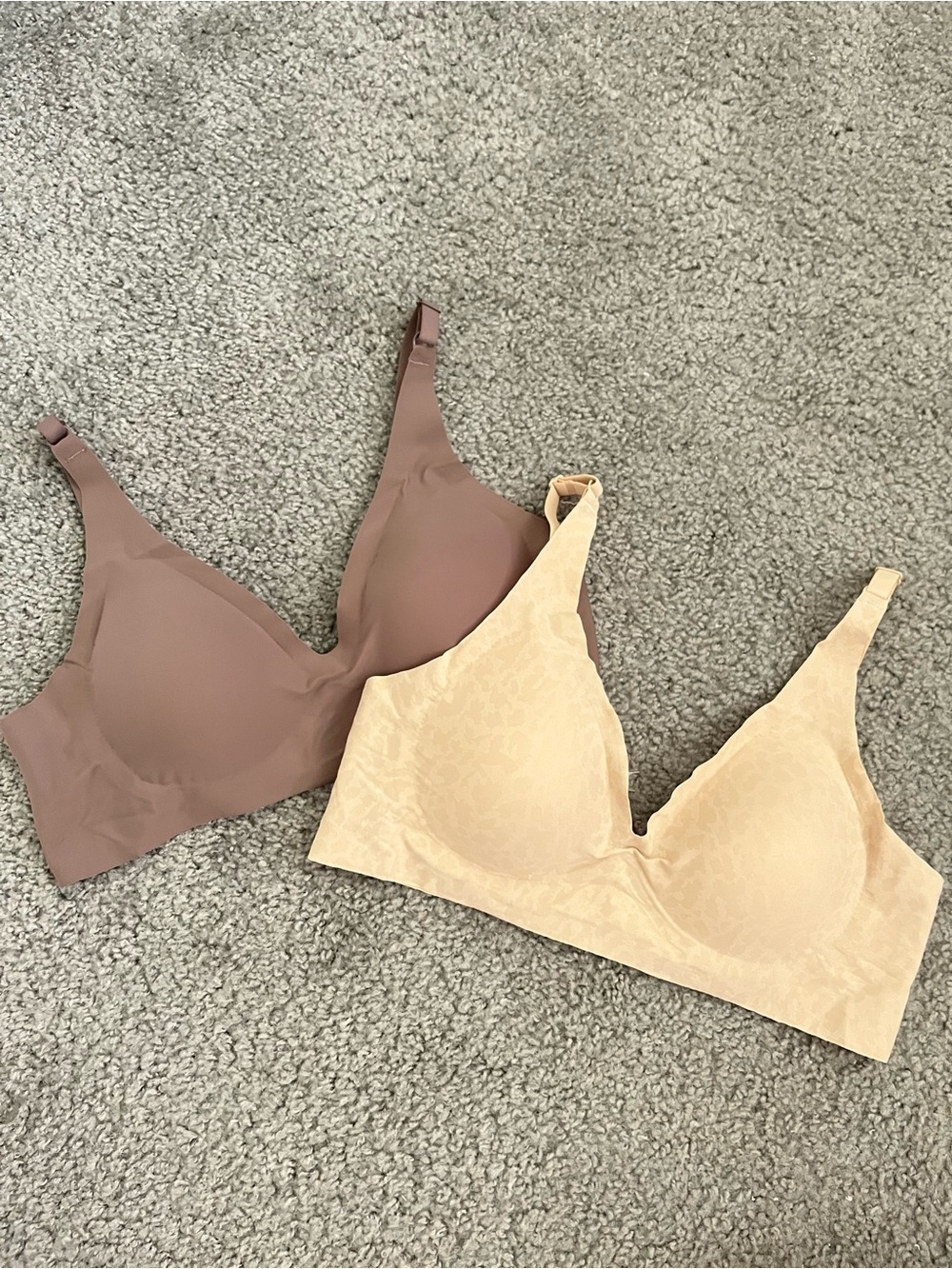 Seamless Wireless Comfort Bra - Nude and Taupe